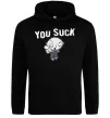 Мужская толстовка (худи) Стьюї You Suck Черный фото