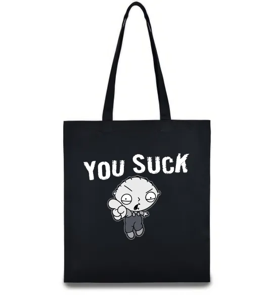 Эко-сумка Стьюї You Suck Черный фото