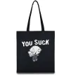 Эко-сумка Стьюї You Suck Черный фото