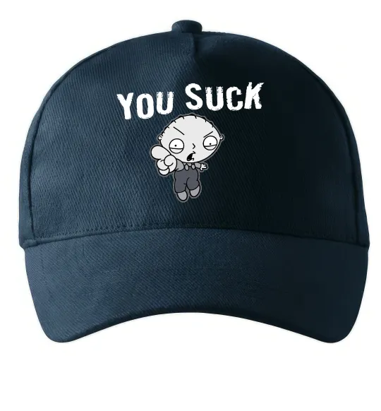 Кепка Стьюї You Suck Темно-синий фото