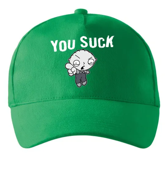 Кепка Стьюї You Suck Зеленый фото