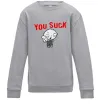 Детский Свитшот Стьюї You Suck Серый меланж Детский Свитшот Стьюї You Suck Серый меланж фото