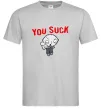 Мужская футболка Стьюї You Suck Серый Мужская футболка Стьюї You Suck Серый фото