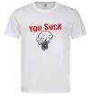 Мужская футболка Стьюї You Suck Белый Мужская футболка Стьюї You Suck Белый фото