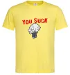 Мужская футболка Стьюї You Suck Лимонный Мужская футболка Стьюї You Suck Лимонный фото