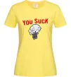 Женская футболка Стьюї You Suck Лимонный Женская футболка Стьюї You Suck Лимонный фото