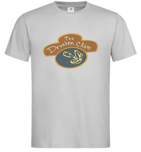 Мужская футболка The dranken clam Серый фото