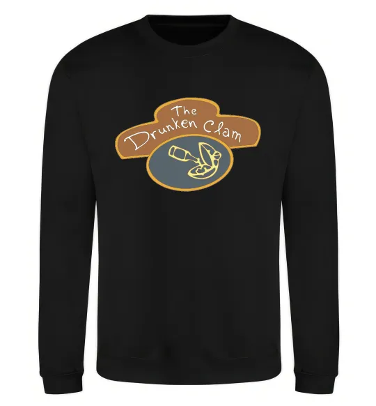 Свитшот The dranken clam Черный фото