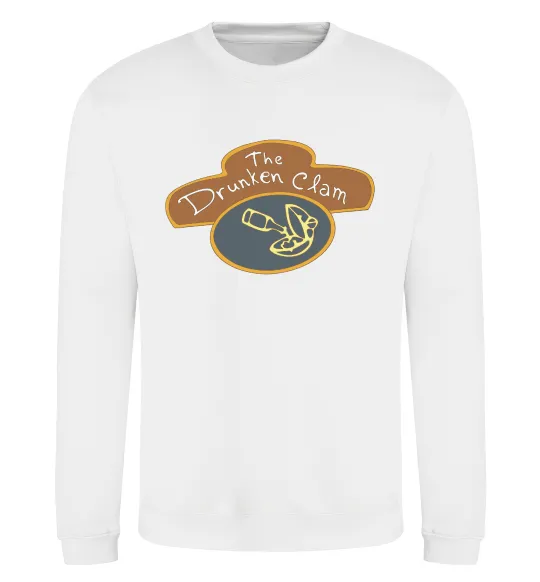 Свитшот The dranken clam Белый фото