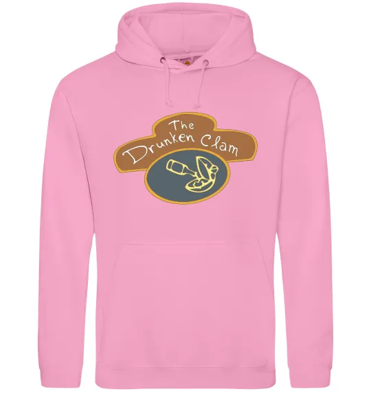 Женская толстовка (худи) The dranken clam Розовый фото