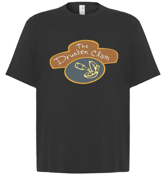 Футболка Оверсайз The dranken clam Черный фото