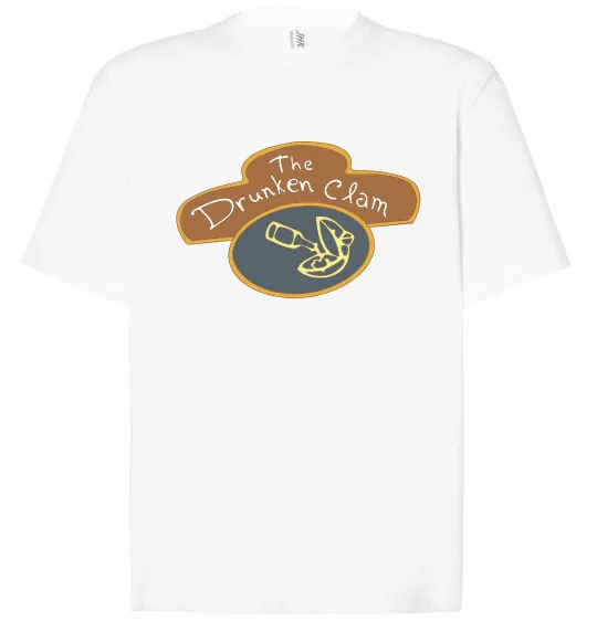 Футболка Оверсайз The dranken clam Белый фото