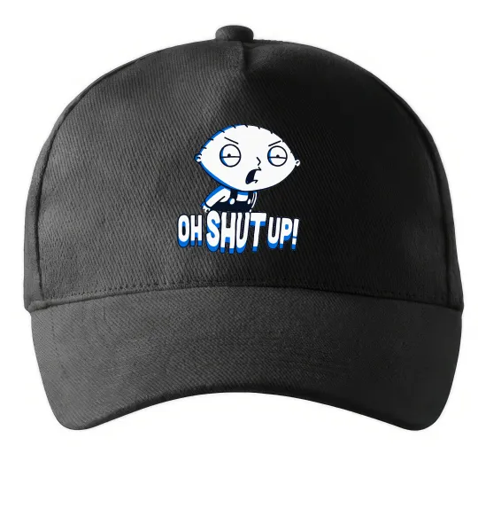Кепка Стьюї Oh shut up Черный фото