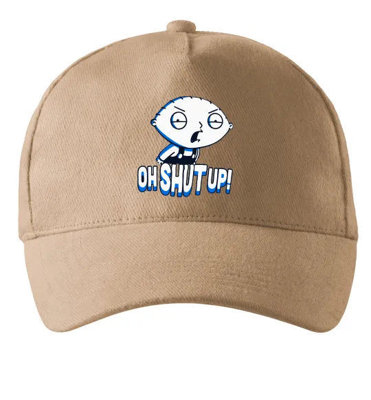 Кепка Стьюї Oh shut up Песочный фото