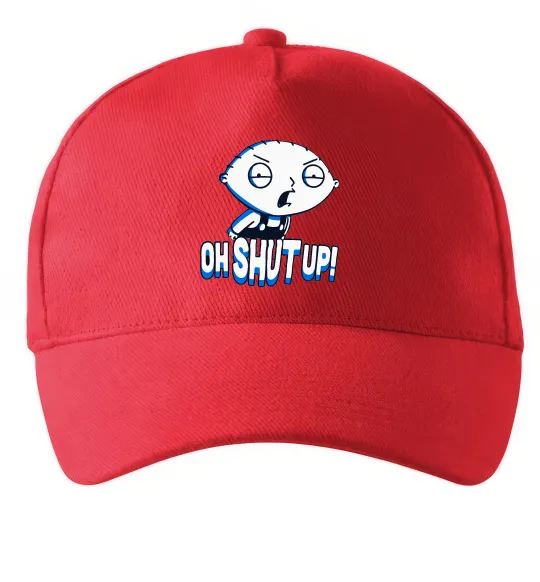 Кепка Стьюї Oh shut up Красный фото