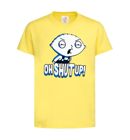 Детская футболка Стьюї Oh shut up Лимонный фото