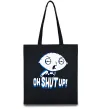 Эко-сумка Стьюї Oh shut up Черный Эко-сумка Стьюї Oh shut up Черный фото