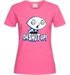 Женская футболка Стьюї Oh shut up Ярко-розовый Женская футболка Стьюї Oh shut up Ярко-розовый фото