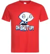 Мужская футболка Стьюї Oh shut up Красный Мужская футболка Стьюї Oh shut up Красный фото