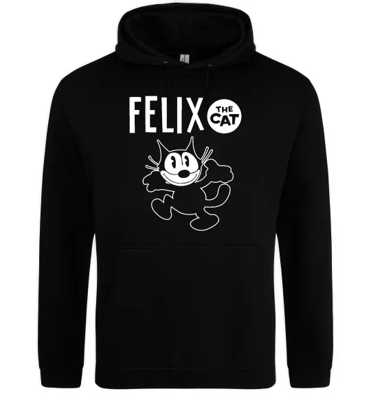 Мужская толстовка (худи) Felix посміхається Черный фото