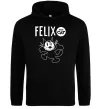 Женская толстовка (худи) Felix посміхається Черный фото