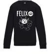 Детский Свитшот Felix посміхається Черный фото