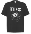 Футболка Оверсайз Felix посміхається Черный фото