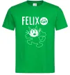 Мужская футболка Felix посміхається Зеленый фото