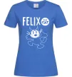 Женская футболка Felix посміхається Ярко-синий фото