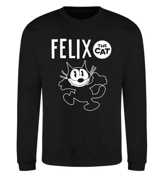 Свитшот Felix посміхається Черный фото