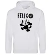 Мужская толстовка (худи) Felix посміхається Серый меланж фото