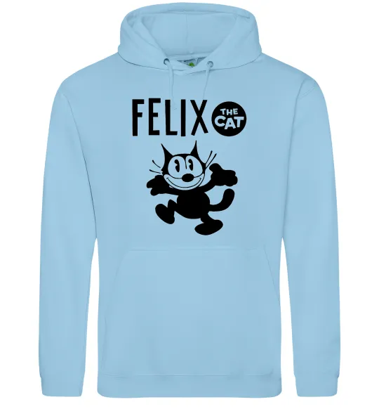 Женская толстовка (худи) Felix посміхається Голубой фото