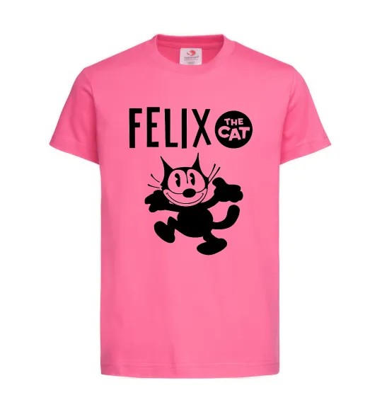 Детская футболка Felix посміхається Ярко-розовый фото
