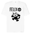 Футболка Оверсайз Felix посміхається Белый фото