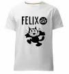 Мужская премиум футболка Felix посміхається Белый фото