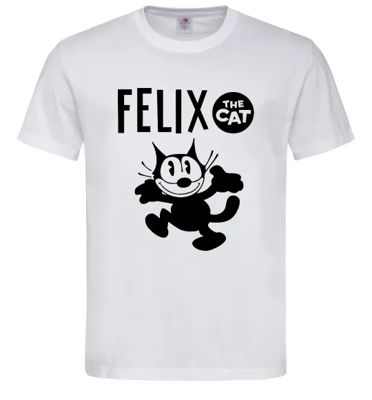 Мужская футболка Felix посміхається Белый фото