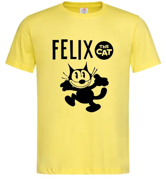 Мужская футболка Felix посміхається Лимонный фото