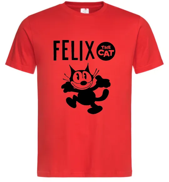 Мужская футболка Felix посміхається Красный фото