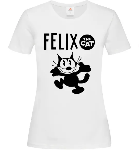 Женская футболка Felix посміхається Белый фото