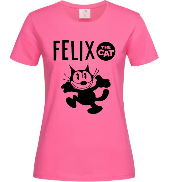 Женская футболка Felix посміхається Ярко-розовый фото