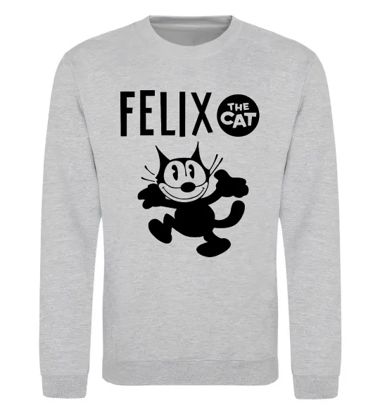 Свитшот Felix посміхається Серый меланж фото