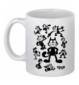 Чашка керамическая Felix посміхається Белый фото