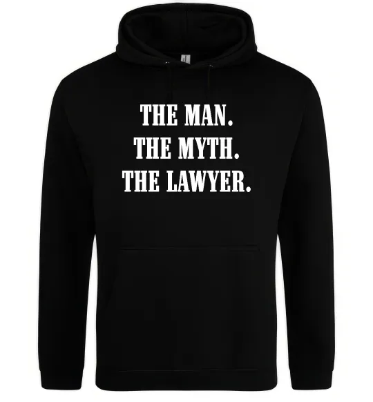 Мужская толстовка (худи) The lawyer Черный фото