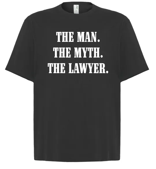 Футболка Оверсайз The lawyer Черный фото