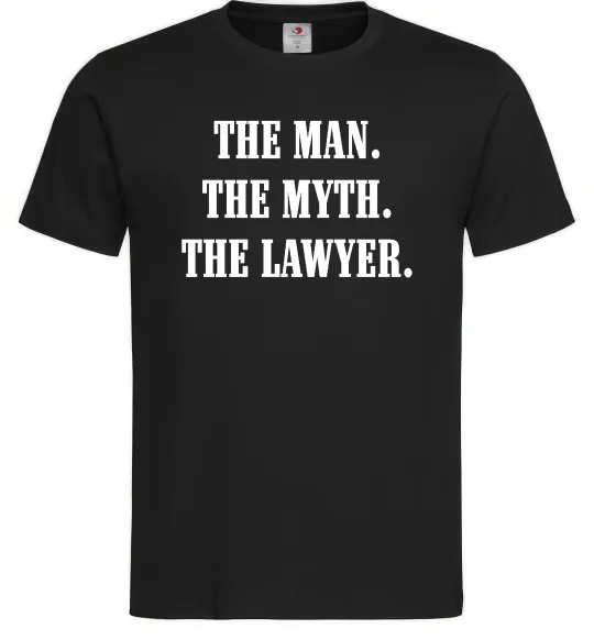 Мужская футболка The lawyer Черный фото
