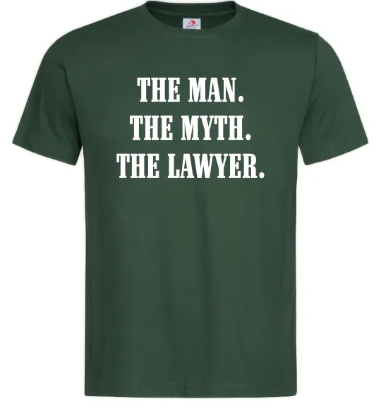 Мужская футболка The lawyer Темно-зеленый фото