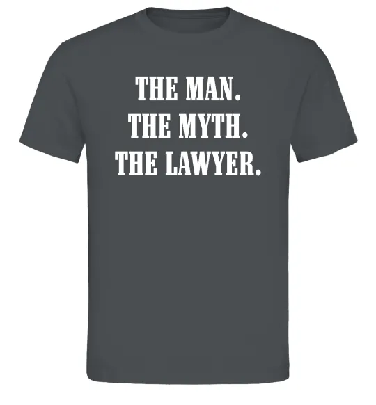 Мужская футболка The lawyer Графит фото