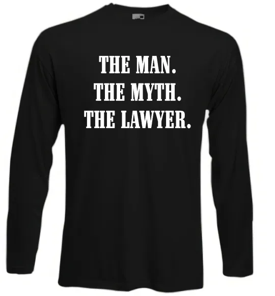 Лонгслив The lawyer Черный фото