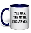 Чашка с цветной ручкой The lawyer Глубокий темно-синий Чашка с цветной ручкой The lawyer Глубокий темно-синий фото