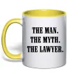 Чашка с цветной ручкой The lawyer Лимонный Чашка с цветной ручкой The lawyer Лимонный фото